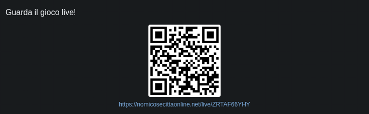 Codice QR per il pubblico